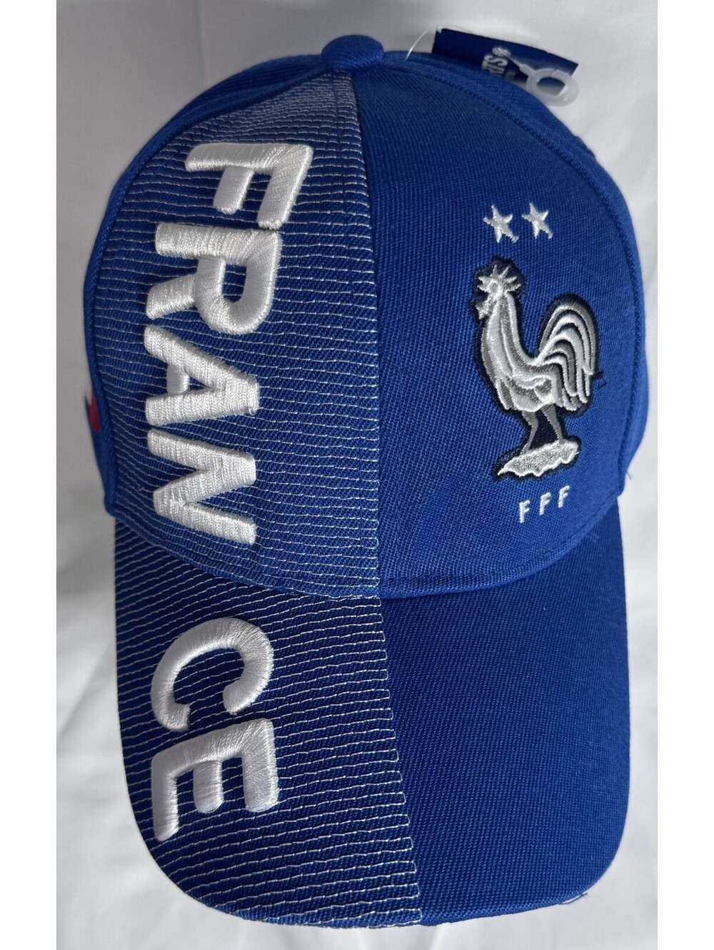 France National Football Team (FFF) Hat Embroidered 3D Patches Soccer Icon NWT